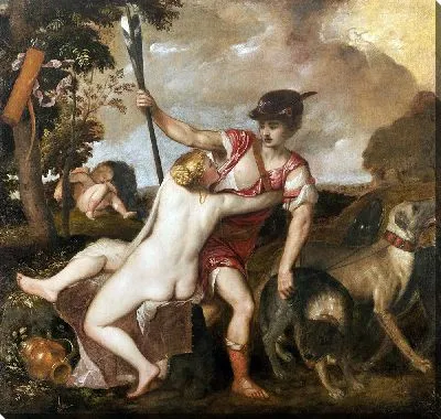 Картина Венера и Адонис