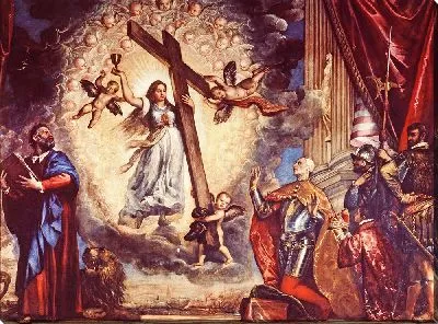 Картина Дож Антонио Гримани перед фигурой Веры