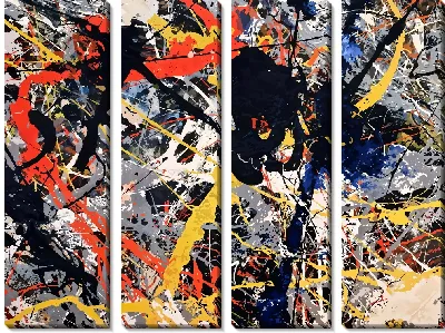 Модульная картина Брызги арт №1