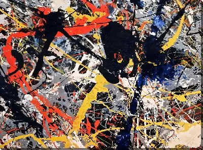 Картина маслом Брызги арт №1