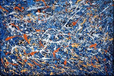 Картина маслом Брызги арт №5