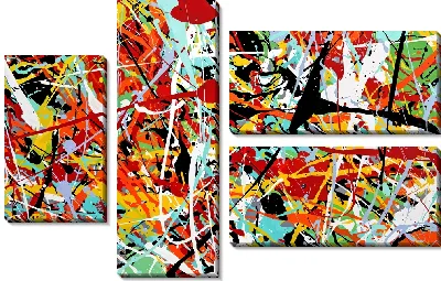 Модульная картина Брызги арт №6