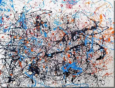 Картина маслом Брызги арт №13