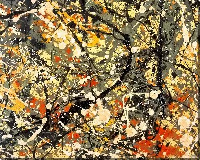 Картина маслом Брызги арт №15