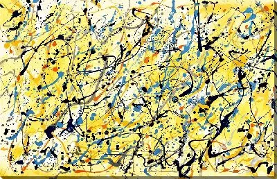 Картина маслом Брызги арт №22