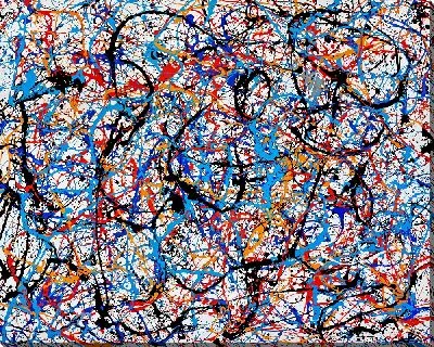 Картина маслом Брызги арт №23