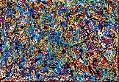 Картина маслом Брызги арт №24