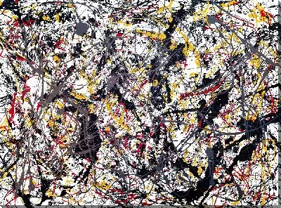 Картина маслом Брызги арт №28