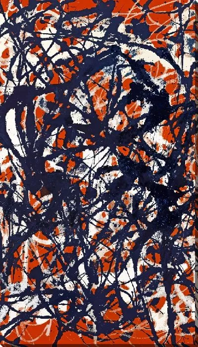 Картина маслом Брызги арт №30