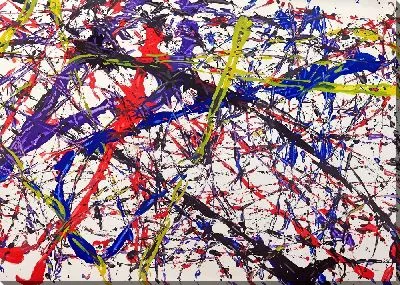 Картина маслом Брызги арт №31