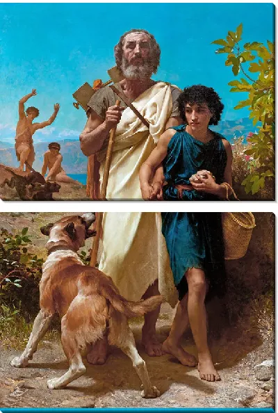 Картина Гомер и его проводник