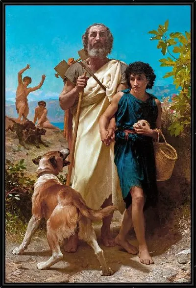 Картина Гомер и его проводник