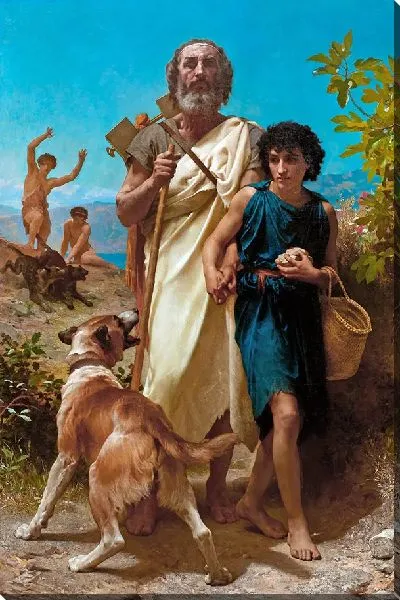 Картина Гомер и его проводник