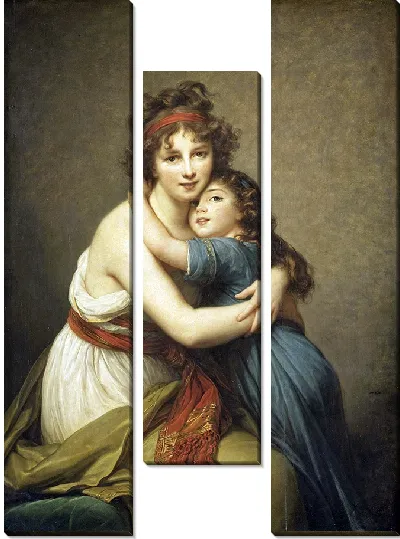 Картина Автопортрет с дочерью Жюли (1780-1819)