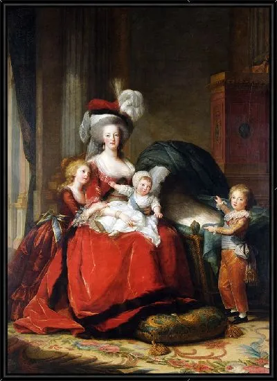 Картина Мария-Антуанетта Лотарингская-Габсбург, королева Франции, и ее дети