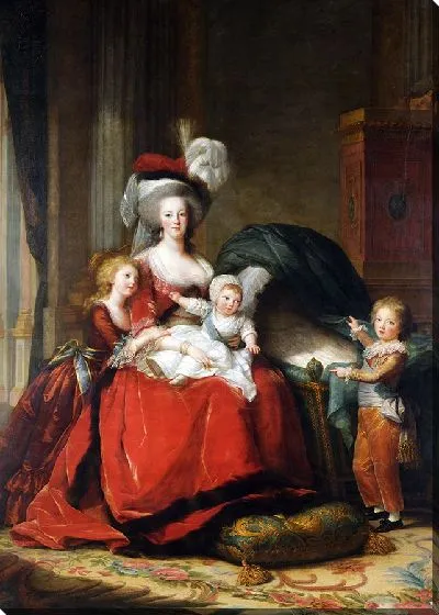 Картина Мария-Антуанетта Лотарингская-Габсбург, королева Франции, и ее дети
