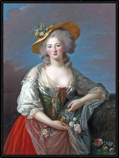 Картина Элизабет-Филипп-Мария-Элен из Франции, сказала мадам Элизабет