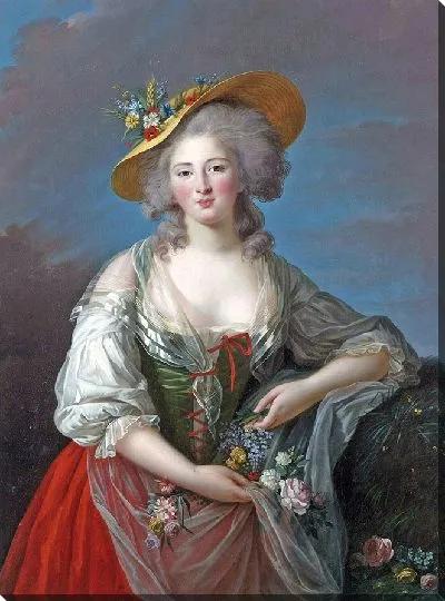 Картина Элизабет-Филипп-Мария-Элен из Франции, сказала мадам Элизабет