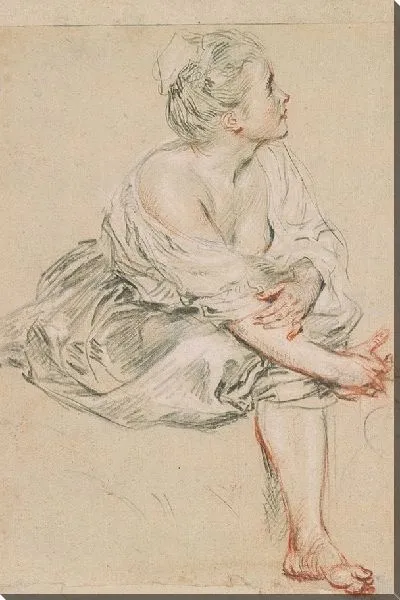 Картина Сидящая молодая женщина