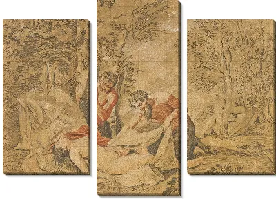 Картина Два сатира подглядывают за спящей нимфой