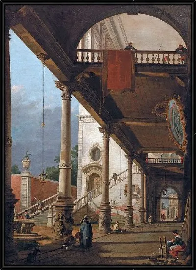 Картина Каприччио (Венецианский дворик)