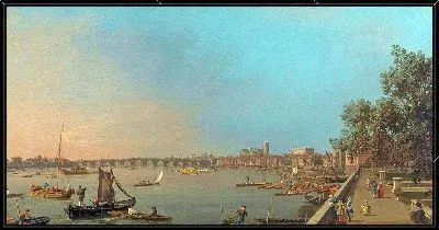 Картина Вестминстер возле террасы Сомерсет-Хауса