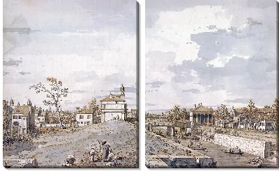 Картина Порта Портелло с каналом Брента в Падуе, 1740-1743 гг.