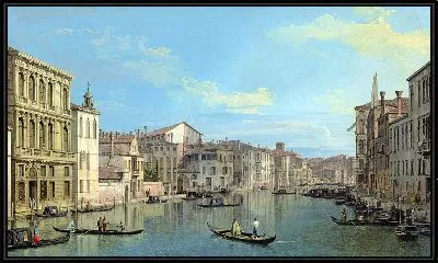 Картина Большой канал в Венеции от Палаццо Фланджини до площади Сан-Маркуола