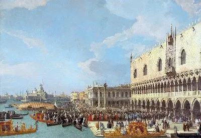 Картина Прием посла во Дворце дожей