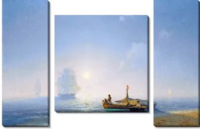 Рыбаки на рассвете, Неаполь (1843 г.)