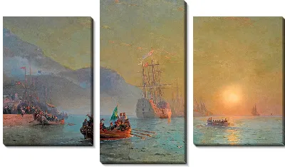 Картина Прощание Колумба перед отправкой в ​​путешествие из Порт-Палоса в Испанию (1892 г.)