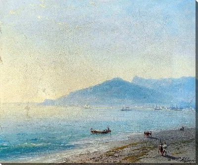 Ялтинская бухта с горами Магоби и Ай Петри.