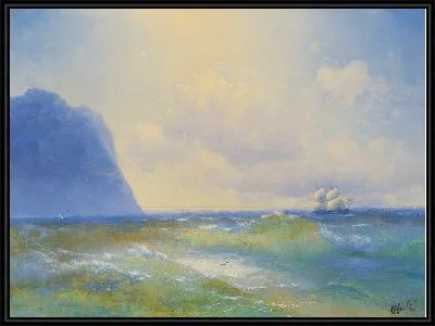 Картина Корабль в море (1895)