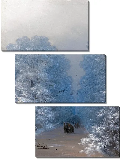 Картина Зимний пейзаж (1876 г.)