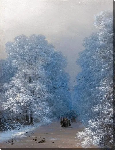 Картина Зимний пейзаж (1876 г.)