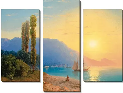 Картина Закат над Ялтой (1861 г.)