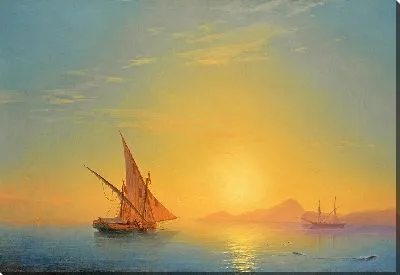 Картина Закат над Искей (1857 г.)