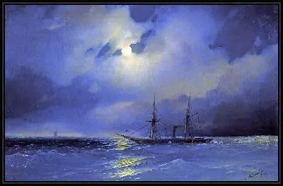 Картина Доставка в лунном свете (1853)