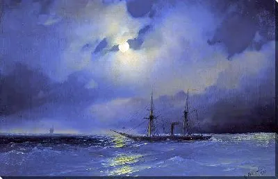 Картина Доставка в лунном свете (1853)