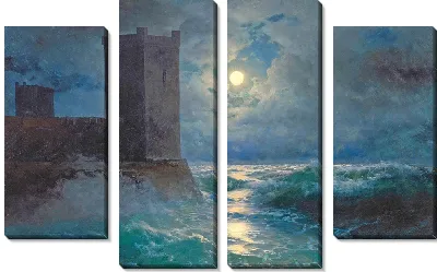 Картина Генуэзские башни на Черном море (1895 г.)