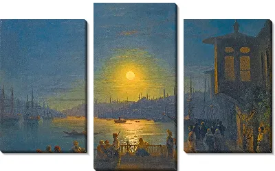 Картина Восход луны над Золотым Рогом (1886 г.)