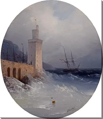 Вид на побережье Амальфи (1865 г.)