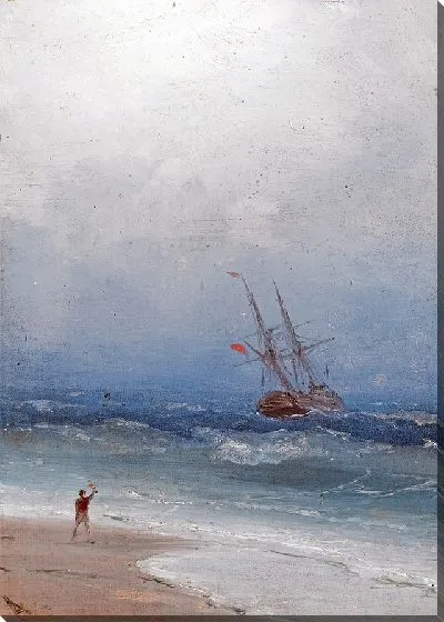 Картина Бурный берег