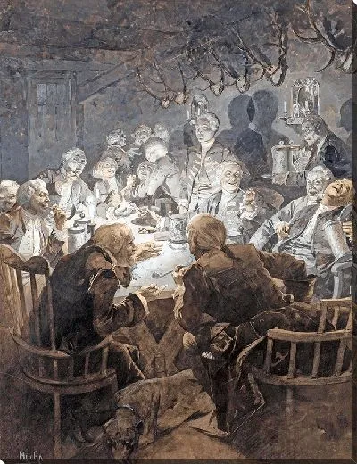 Картина Гийом Пер в сыне колледжа Табак