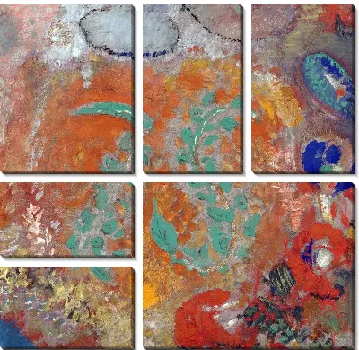 Картина Композиция из цветов без вазы (Composition Flowers without a Vase)