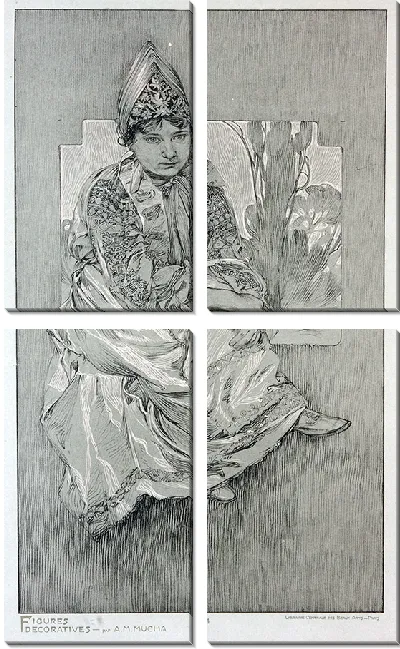 Картина Декоративные фигуры (1905)