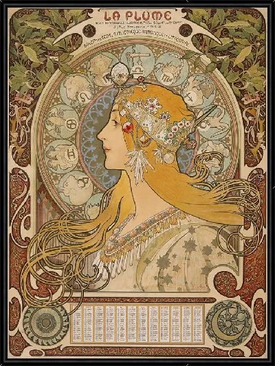 Картина Зодиак (Ла Плюм) (1896–1897)
