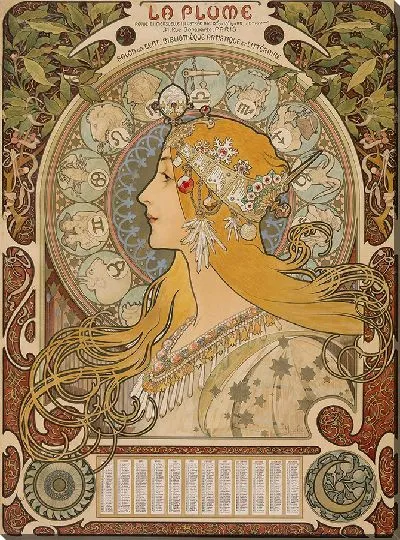 Картина Зодиак (Ла Плюм) (1896–1897)