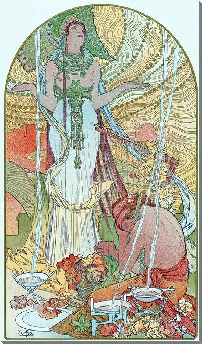 Картина Заклинание (Саламбо) (1897)