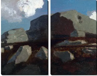Картина Пейзаж со Скалами, около Руайана (Landscape with Rocks, near Royan)
